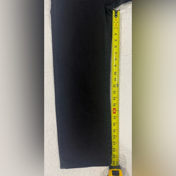 Madewell Women's, slim wide-leg crop Jeans Black size 26 - Picture 3 of 14